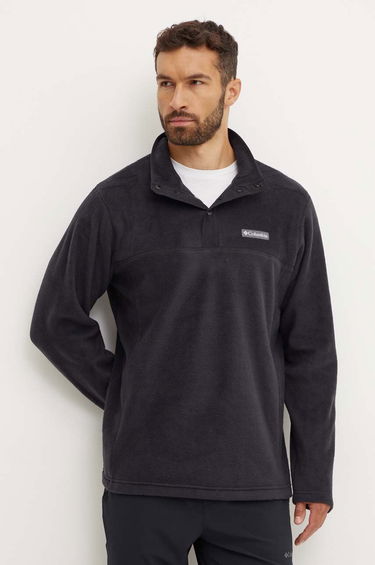 Mikina Columbia Steens Mountain Half Snap Sweatshirt Čierna | 2097721, 0