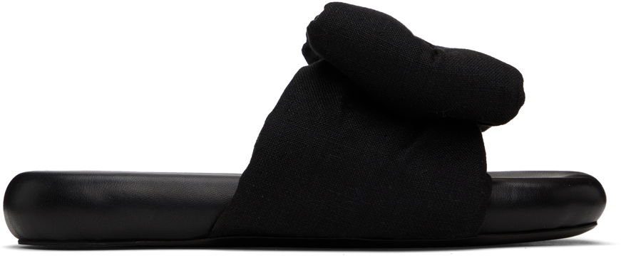 Doplnky Off-White Off-White Bow Padded Slides Čierna | OWIC005S23FAB0011010, 0