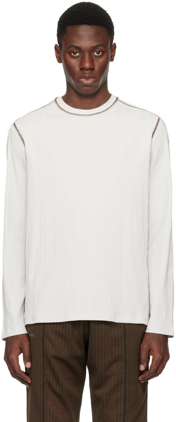 Tričko AFFXWRKS Long Sleeve Boxy Fit T-Shirt Biela | SS24ML01V2, 0