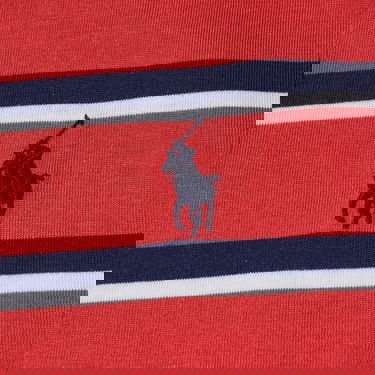 Tričko Polo by Ralph Lauren Polo Ralph Lauren Men's Multi Stripe T-Shirt Spring Red Multi Červená | 710916587002, 1