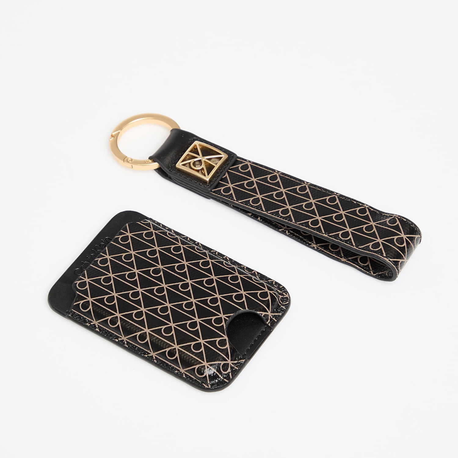 Kľúčenka CALVIN KLEIN Calvin Klein Emblem Aop Key Fob and Cardholder Set Čierna | LV04F1101G UB1, 0