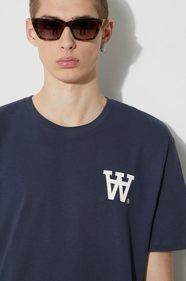 Tričko WOOD WOOD Wood Wood Ace AA Logo T-Shirt Navy | 10285709.2222, 0
