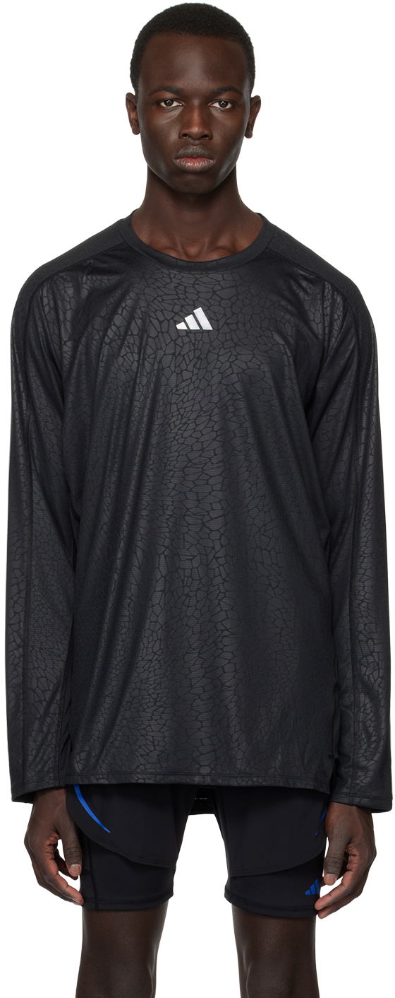 Tričko adidas Performance Black Workout Long Sleeve T-Shirt Čierna | HS7495