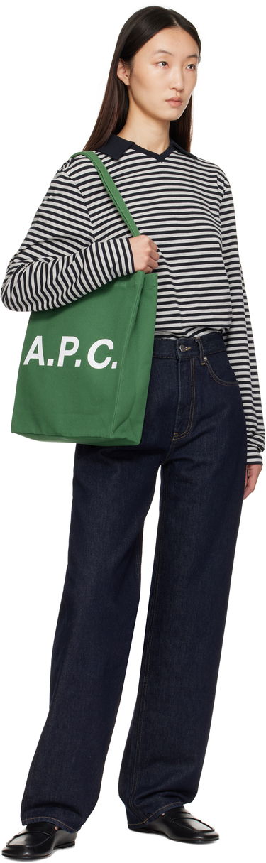Tote bag A.P.C. A.P.C. Lou Tote Bag Zelené | COGYX-M61442, 3