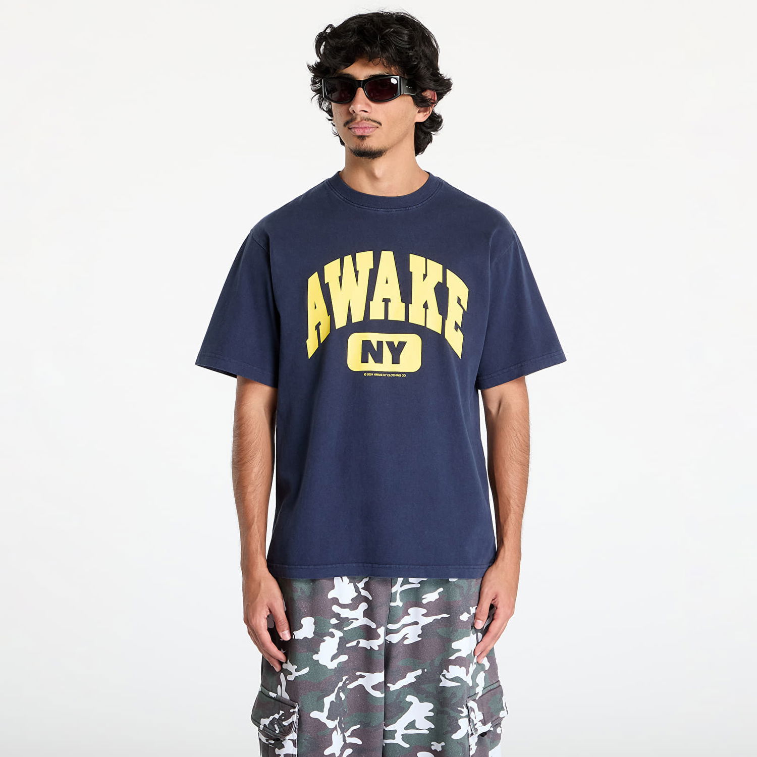 Tričko Awake NY Varsity Tee Navy S Navy | AWK-FW24-TS308-BLK, 0