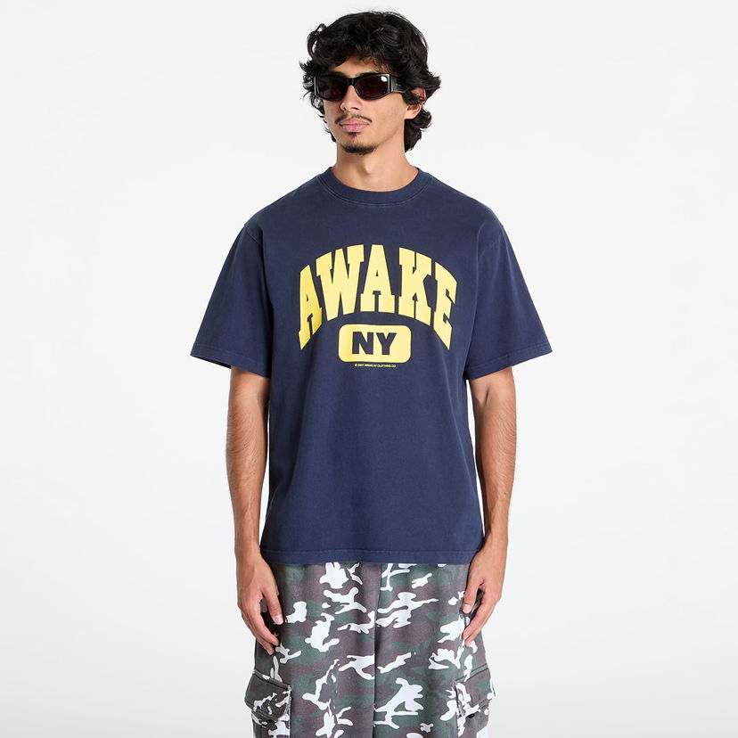 Tričko Awake NY Varsity Tee Navy S Navy | AWK-FW24-TS308-BLK