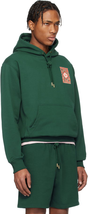 Mikina Casablanca Casablanca Gothic Logo Hoodie Zelené | MS25-JTP-292-01, 1
