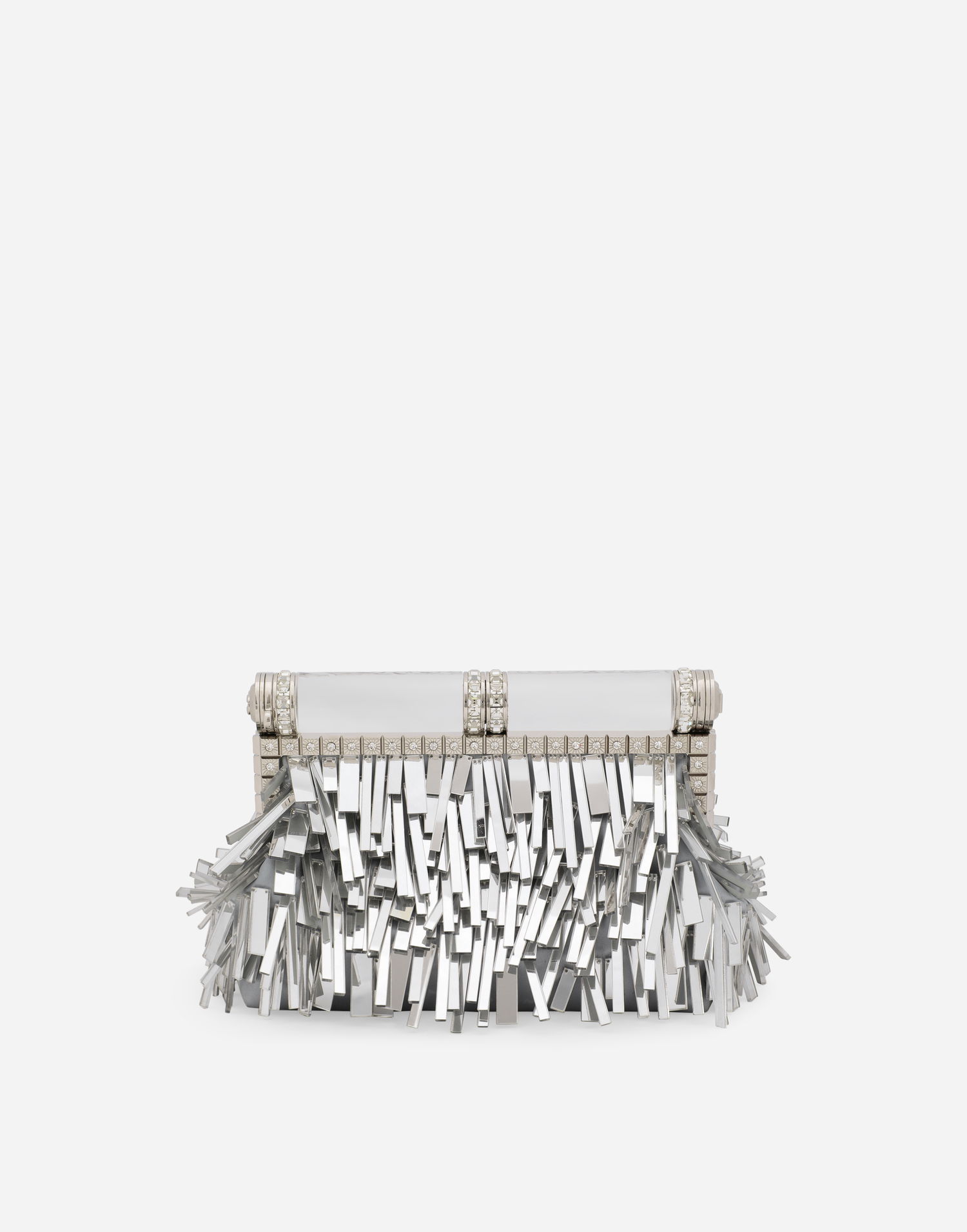 Kabelka Dolce & Gabbana Mordore Nappa Fringed Clutch Bag Metalická | BB7097AY83180998, 0