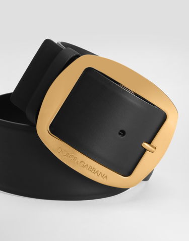 Opasok Dolce & Gabbana Dolce & Gabbana Calfskin Belt 95 Čierna | BE4608AW84480999, 3
