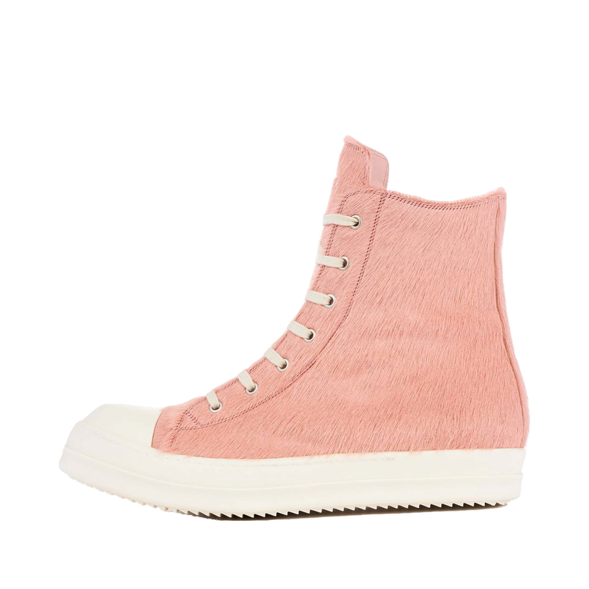 Tenisky a topánky Rick Owens Strobe High Pony Hair Dusty Pink Ružová | RR02B2890LHL-8311