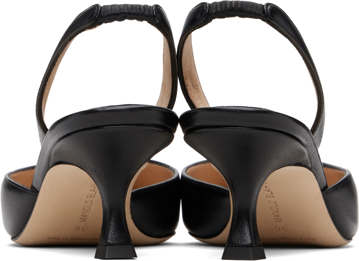 Šperky Manolo Blahnik Manolo Blahnik Carolyne Slingback Pumps Čierna | 9XX-0478, 1