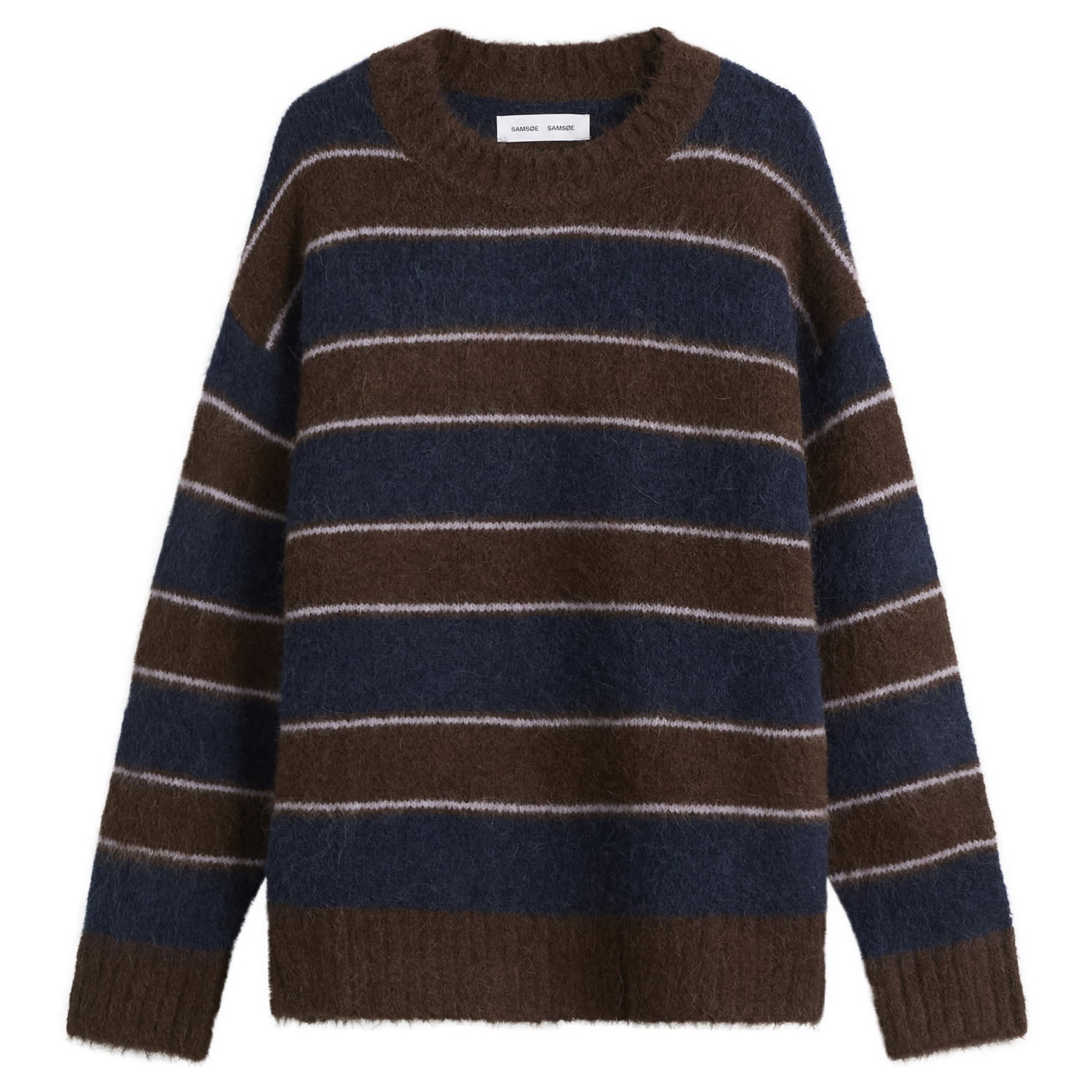 Sveter Samsoe Samsoe Sajeanne Hairy Knit Sweater Stripe Rôznofarebný | F25300007-CLR002397, 0