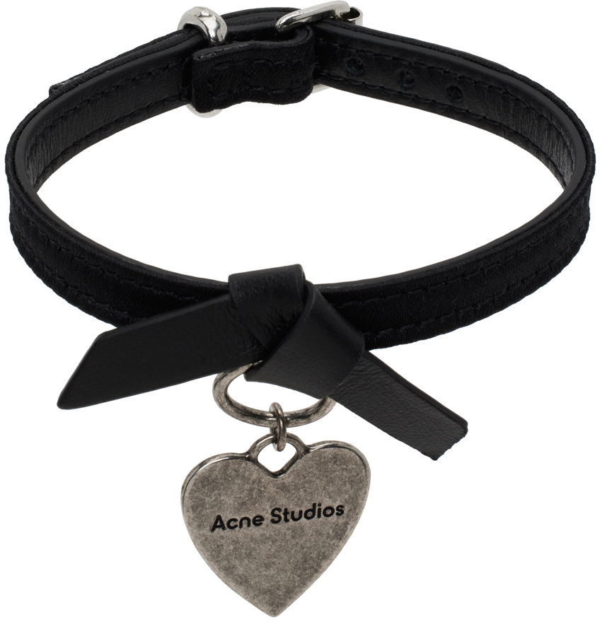 Náramok Acne Studios Musubi Charm Bracelet Čierna | C80429-, 0