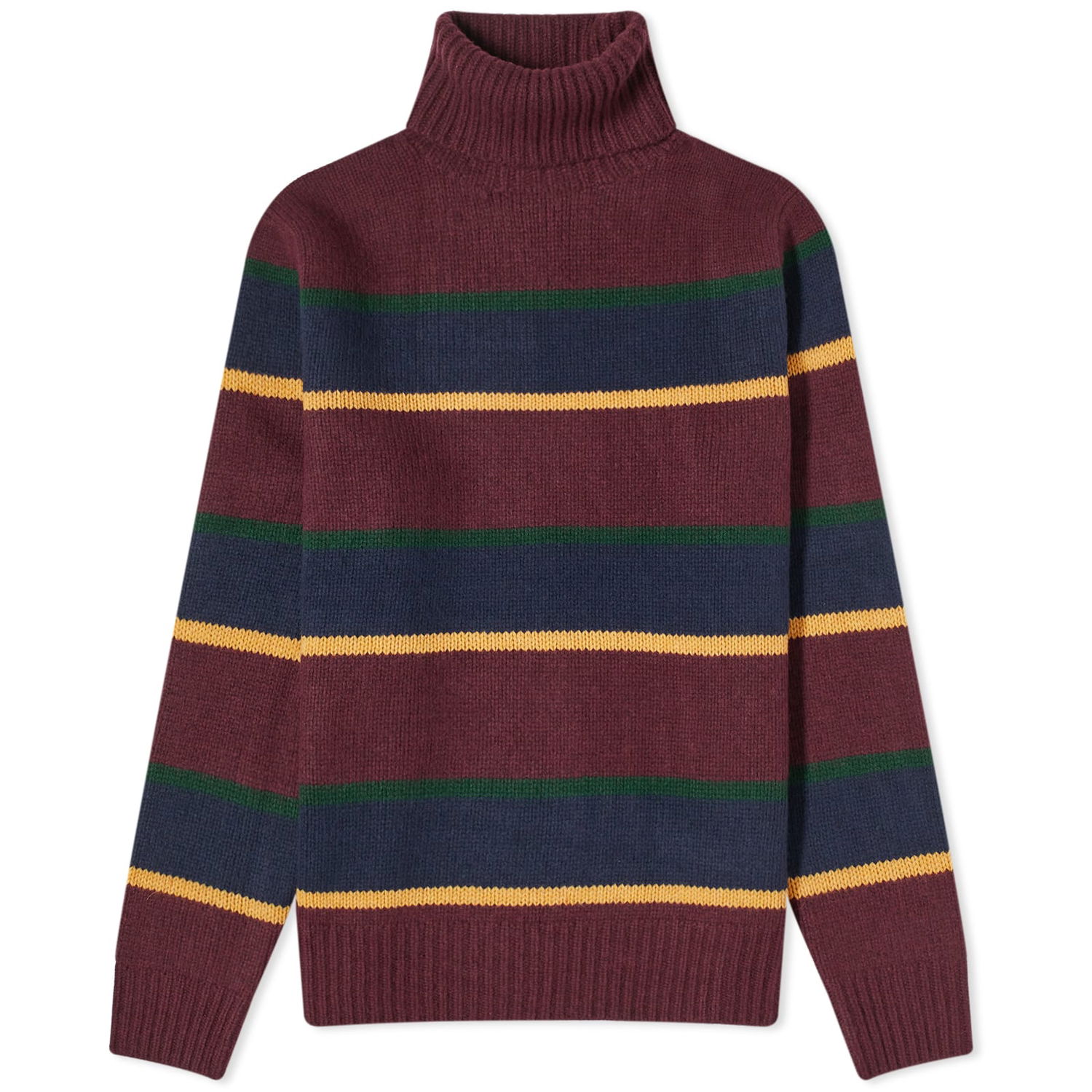 Sveter Polo by Ralph Lauren Polo Ralph Lauren Stripe Roll Neck Knit Aged Wine Rôznofarebný | 710918117001, 0