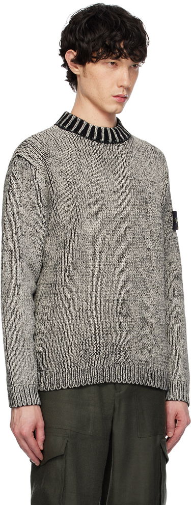 Sveter Stone Island Stone Island Crewneck Cotton Chenille Sweater Šedá | K1S15 5100048 S00Z1, 1