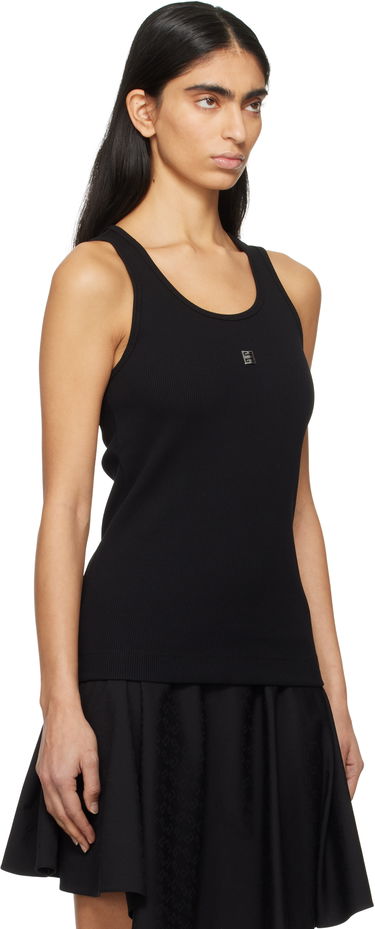 Tielko Givenchy Ribbed Tank Top Čierna | BW70CH3YHY001, 1