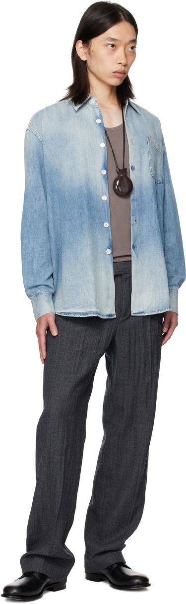 Košeľa OUR LEGACY OUR LEGACY Above Denim Shirt Modrá | M4252AC, 3