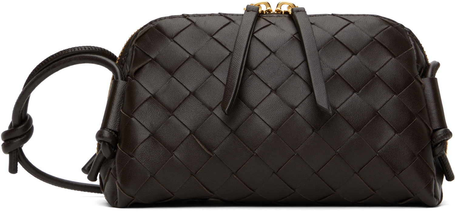 Taška cez rameno Bottega Veneta Intrecciato Leather Shoulder Bag Čierna | 794258 VCPP1, 0