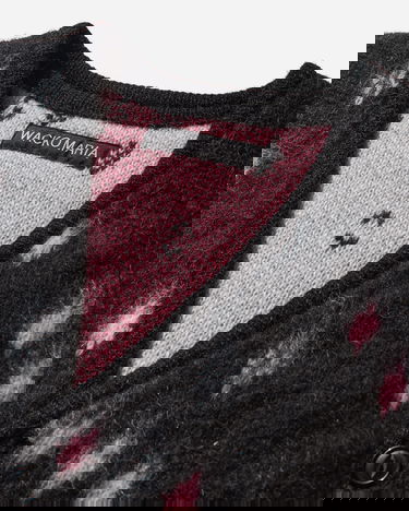Sveter WACKO MARIA Diamond Pattern Heavy Mohair Cardigan Čierna | 24FW-WMK-KN20 BLACK, 3