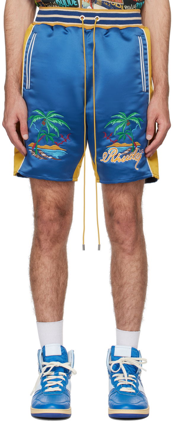 Šortky Rhude Souvenir Shorts Modrá | RHPS24SH07613133, 0