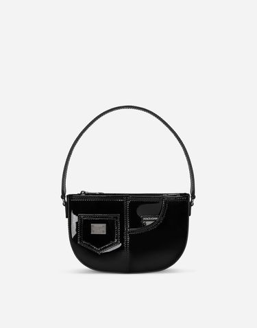 Kabelka Dolce & Gabbana Dolce & Gabbana Patent Leather Shoulder Bag Čierna | EB0242A147180999, 0