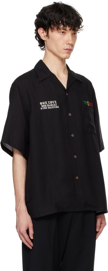 Košeľa WACKO MARIA WACKO MARIA Bob Marley One Love Short Sleeve Button-Up Shirt Čierna | BOBMARLEY-WM-HI10, 1