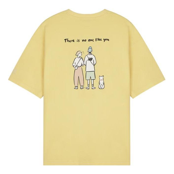 Tričko New Balance Graphic Couple Tee Žltá | 5ED26031-LYL, 0