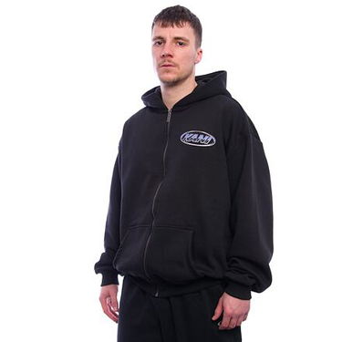 Mikina Karl Kani Karl Kani Woven Signature Chrome Zip Hoodie Čierna | KK-60220175, 0