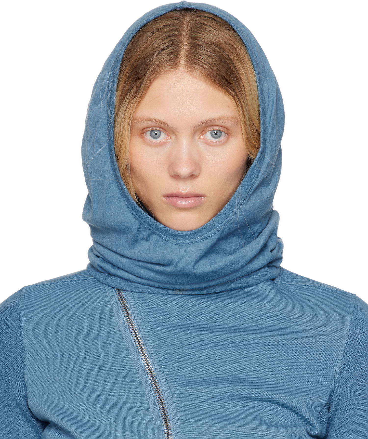 Mikina Rick Owens Rick Owens DRKSHDW Hollywood Grace Hoodie Modrá | DS01E3424 BHDB, 0