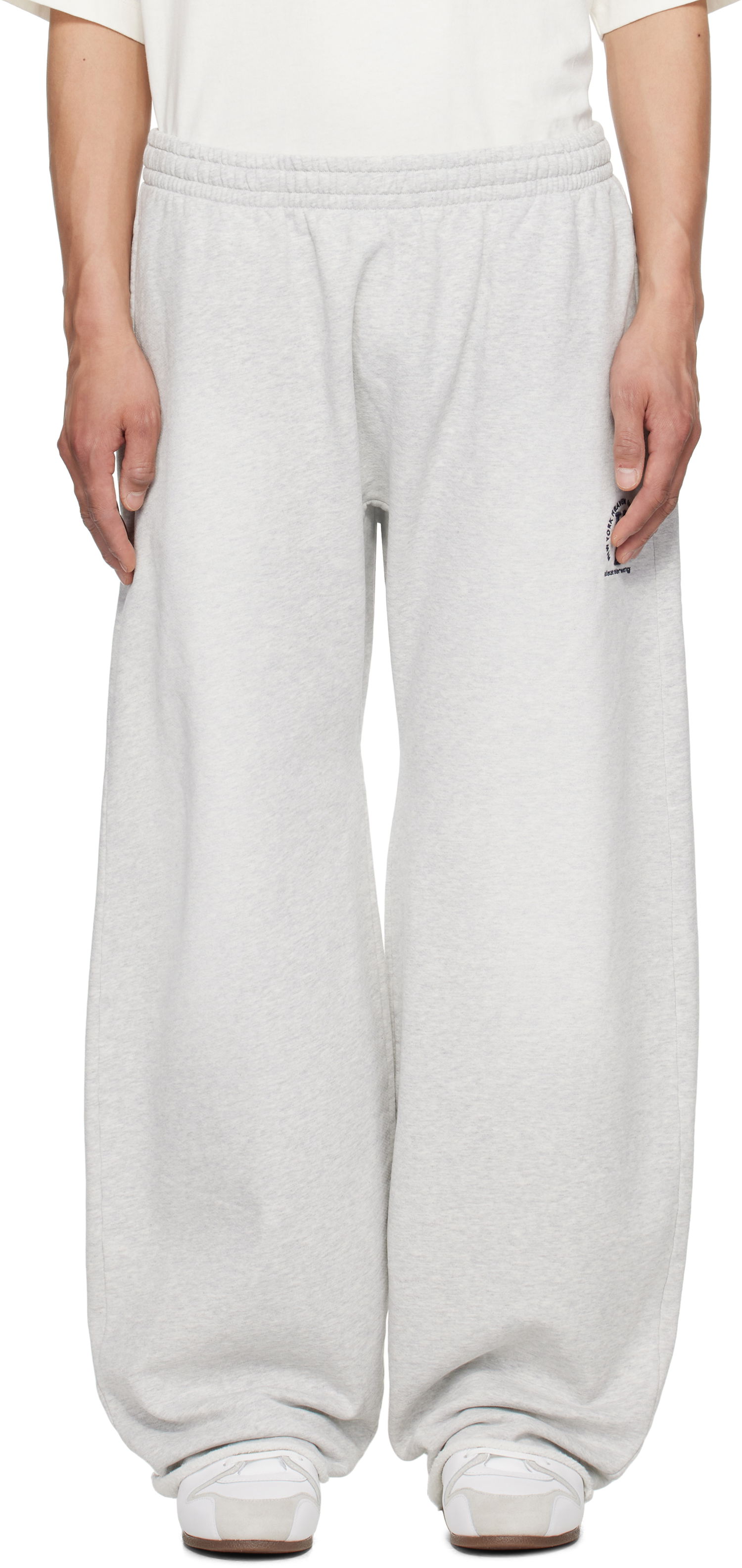 Tepláky Alexander Wang Alexander Wang Logo Oversized Cotton Terry Sweatpants Šedá | UCC2254117, 0