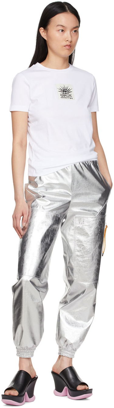 Tričko Stella McCartney Designer Cotton Graphic T-Shirt Biela | 6004223SPW66, 3