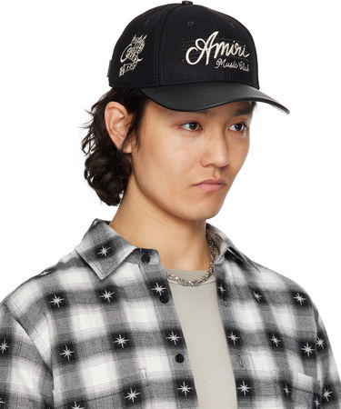 Šiltovka AMIRI Amiri 'Music Club' Baseball Cap Čierna | AMHACP1044, 1