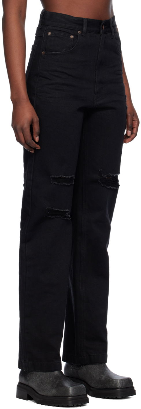 Džínsy We11done Distressed Jeans Čierna | WD-DP0-24-330-W-BK, 1