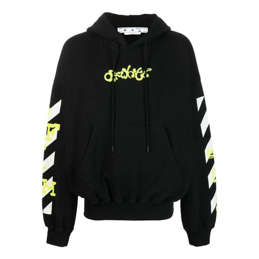 Mikina Off-White Arrows-Logo Hoodie Čierna | OMBB110S23FLE0021050, 0