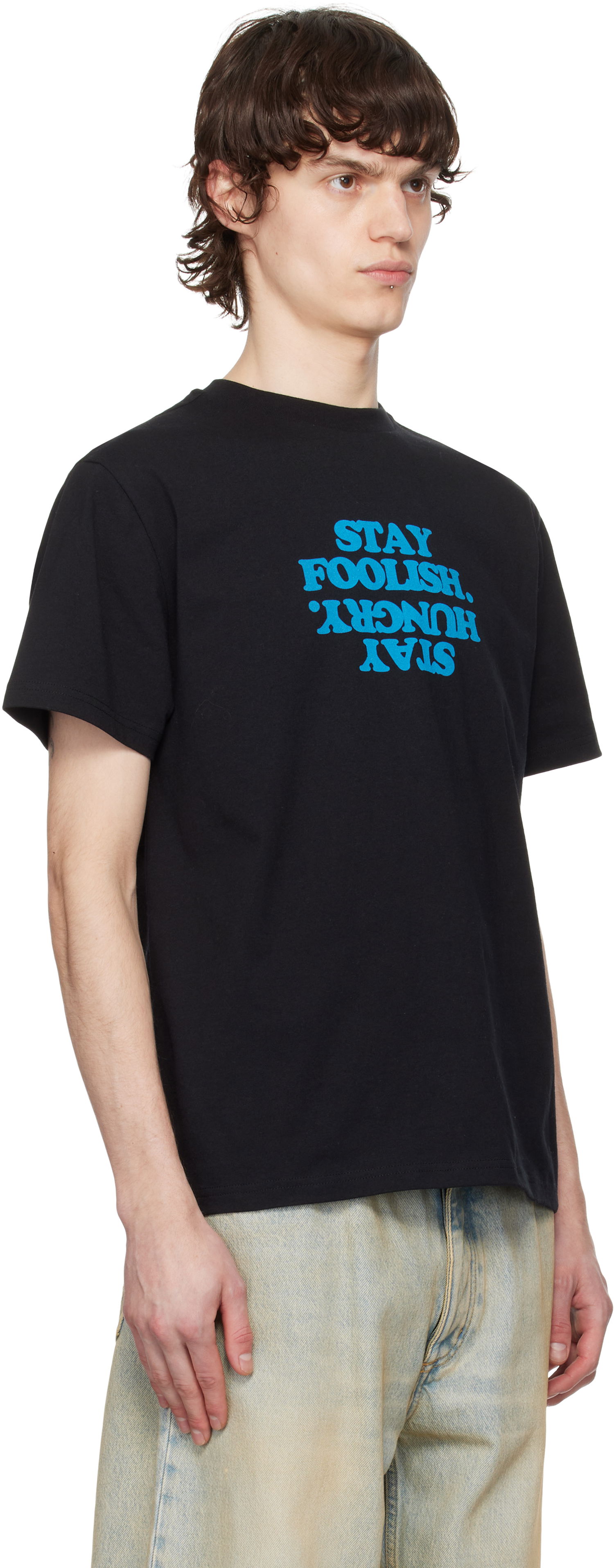 Tričko Coperni Coperni 'Stay Foolish' Print Boxy T-Shirt Čierna | COPJS03F5011PMEN, 1