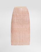 Dolce & Gabbana Fringed Sequined Midi Skirt