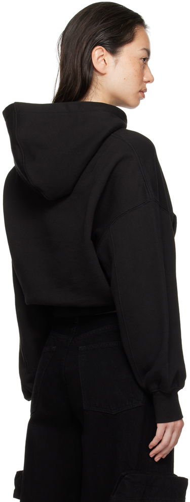 Mikina AMIRI Amiri MA Quad Cropped Hoodie Čierna | AWJYHD1015, 2
