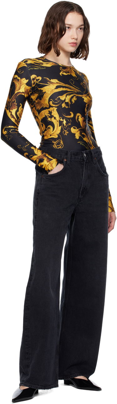 Body Versace Versace Jeans Couture Lycra Regalia Bodysuit Čierna | E79HAM221_EJS501, 4