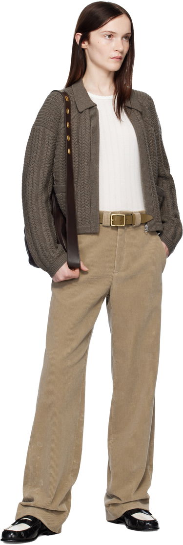 Sveter rag & bone rag & bone Kerry Cable-Knit Cardigan Hnedá | WAS24H023BV23, 3
