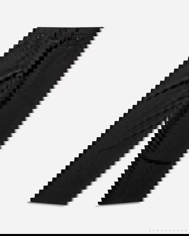 Nohavice Maison Margiela Stapled Pleated Wool Trousers Čierna | SH0KA0067 900, 2