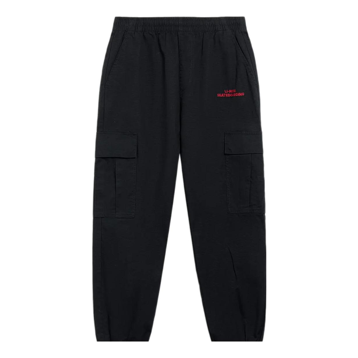 Cargo nohavice Li-Ning Skateboarding Graphic Joggers Čierna | AKXT021-1, 0