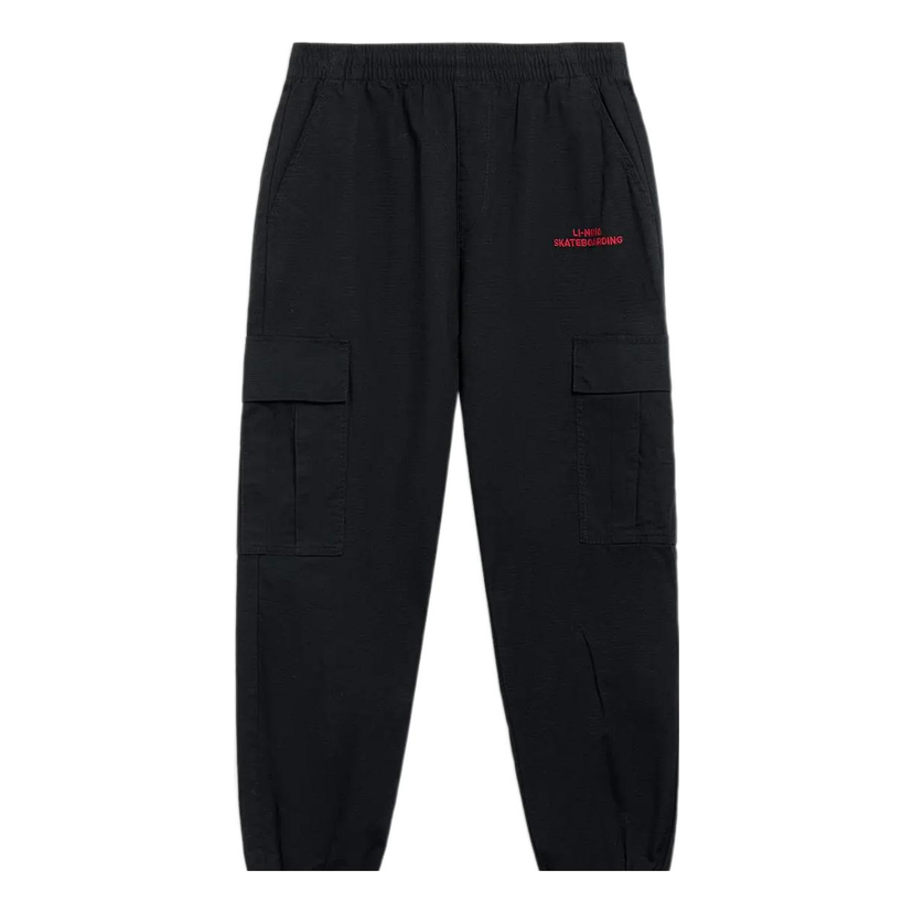 Cargo nohavice Li-Ning Skateboarding Graphic Joggers Čierna | AKXT021-1
