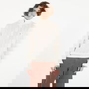 Lambswool Blend Cable Zip Mock Sweater XL