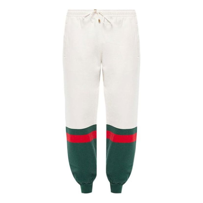 Tepláky Gucci Web Panel Jogger Pants Biela | 625403-XJCSU-9146