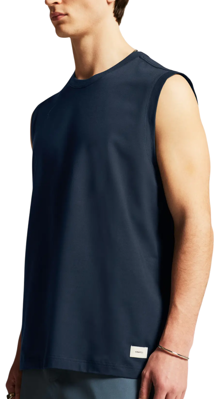 Tielko Craft Craft Collective Relaxed Sleeveless T-Shirt Navy | 1916030-396000, 1