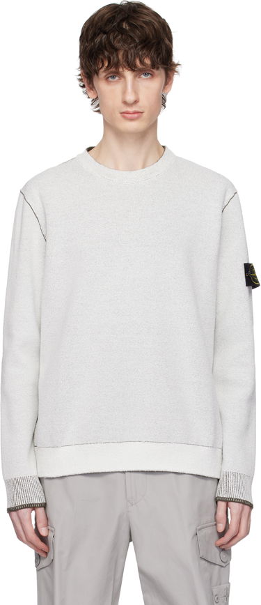 Sveter Stone Island Stone Island Double Face Cotton & Nylon Sweater Biela | K1S15 5100021 S00D9, 0