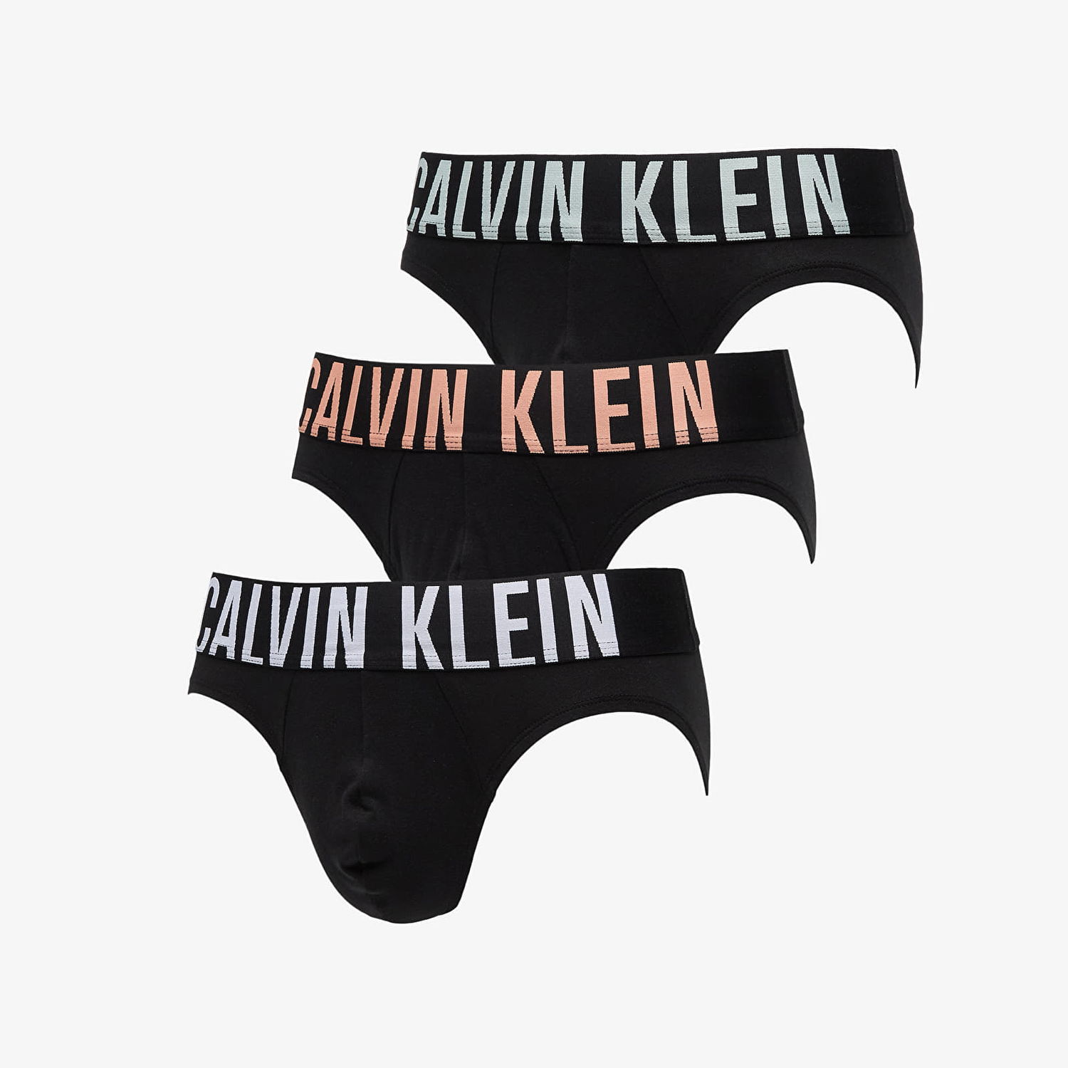 Boxerky CALVIN KLEIN Intense Power Cotton Stretch Hip Brief 3-Pack Black Čierna | 000NB3607A VVN, 0