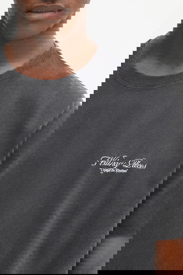 Tričko Filling Pieces Filling Pieces Vinyl Graphic T-Shirt Čierna | 422520500240, 3