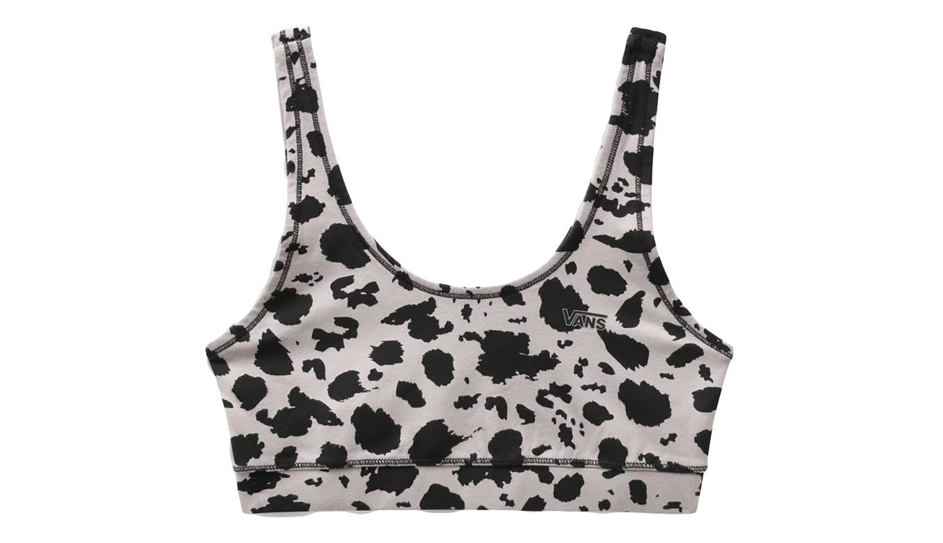 Print Scoop Neck Sports Bra