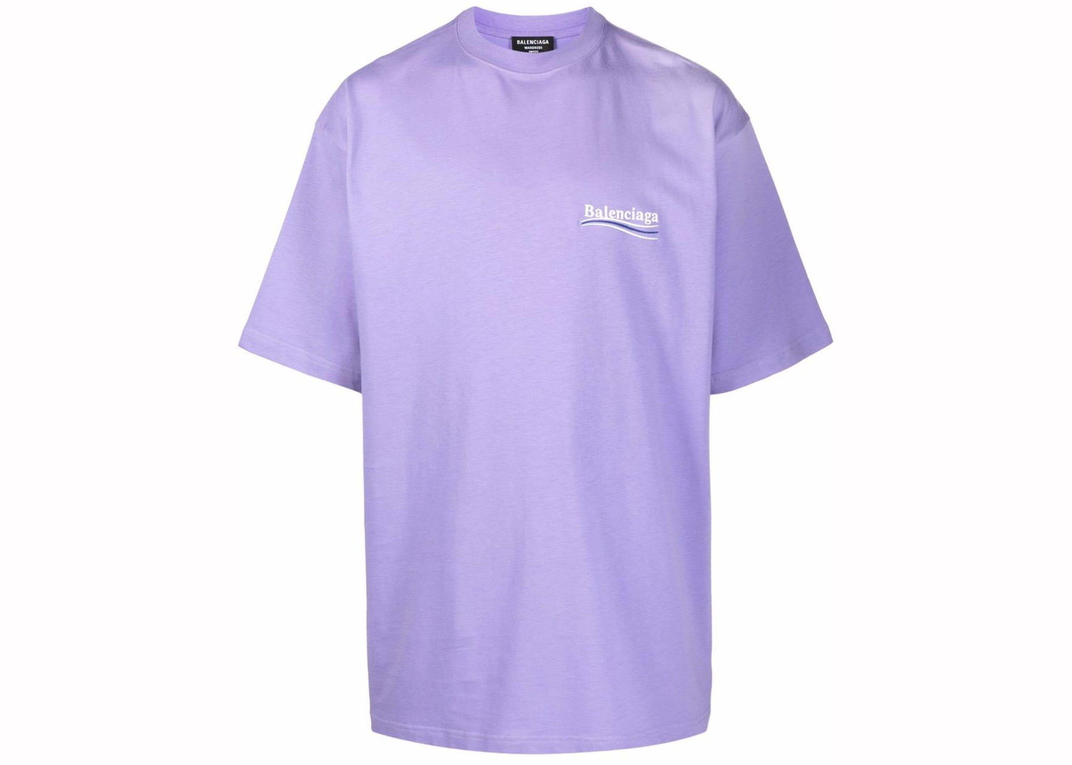 Tričko Balenciaga Political Campaign Oversized Logo-Print T-shirt Purple Fialová | 641675TKVJ13072, 0